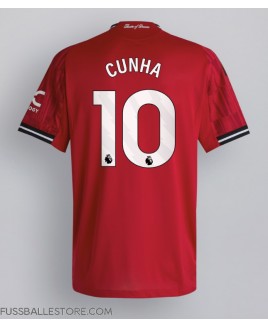 Günstige Manchester United Matheus Cunha #10 Heimtrikot 2025-26 Kurzarm